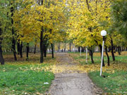 Early autumn in Shakhty, city park