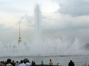 The Spit of Vasilyevsky island, fountain