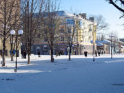 Зима в городе Шахты, улица Шевченко